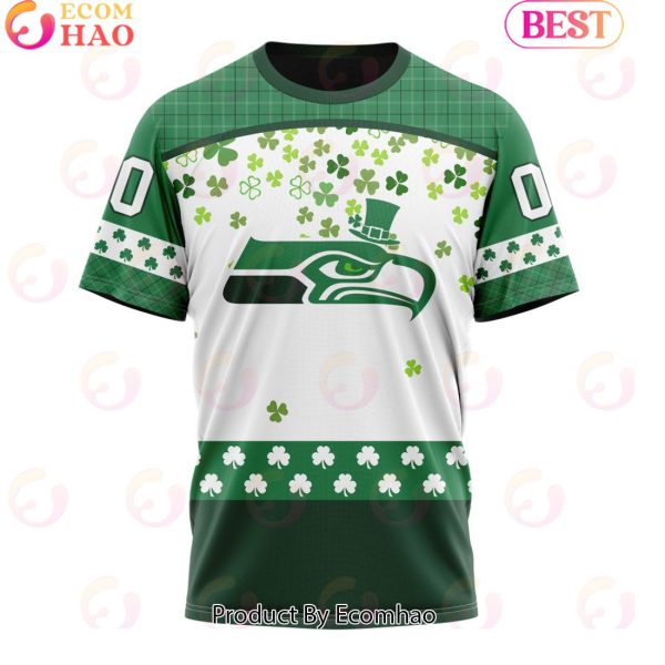 Customize NFL Seattle Seahawks Special Design For St. Patrick’s Day 3D Hoodie