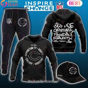 Chicago Bears NFL Inspire Change Hoodie Longpants Cap Set