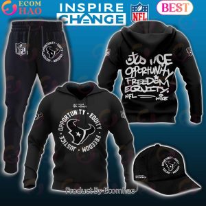 Houston Texans NFL Inspire Change Hoodie Longpants Cap Set