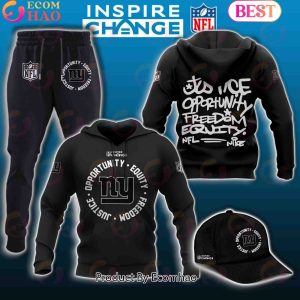 New York Giants NFL Inspire Change Hoodie Longpants Cap Set New York Giants NFL Inspire Change Hoodie Longpants Cap Set
