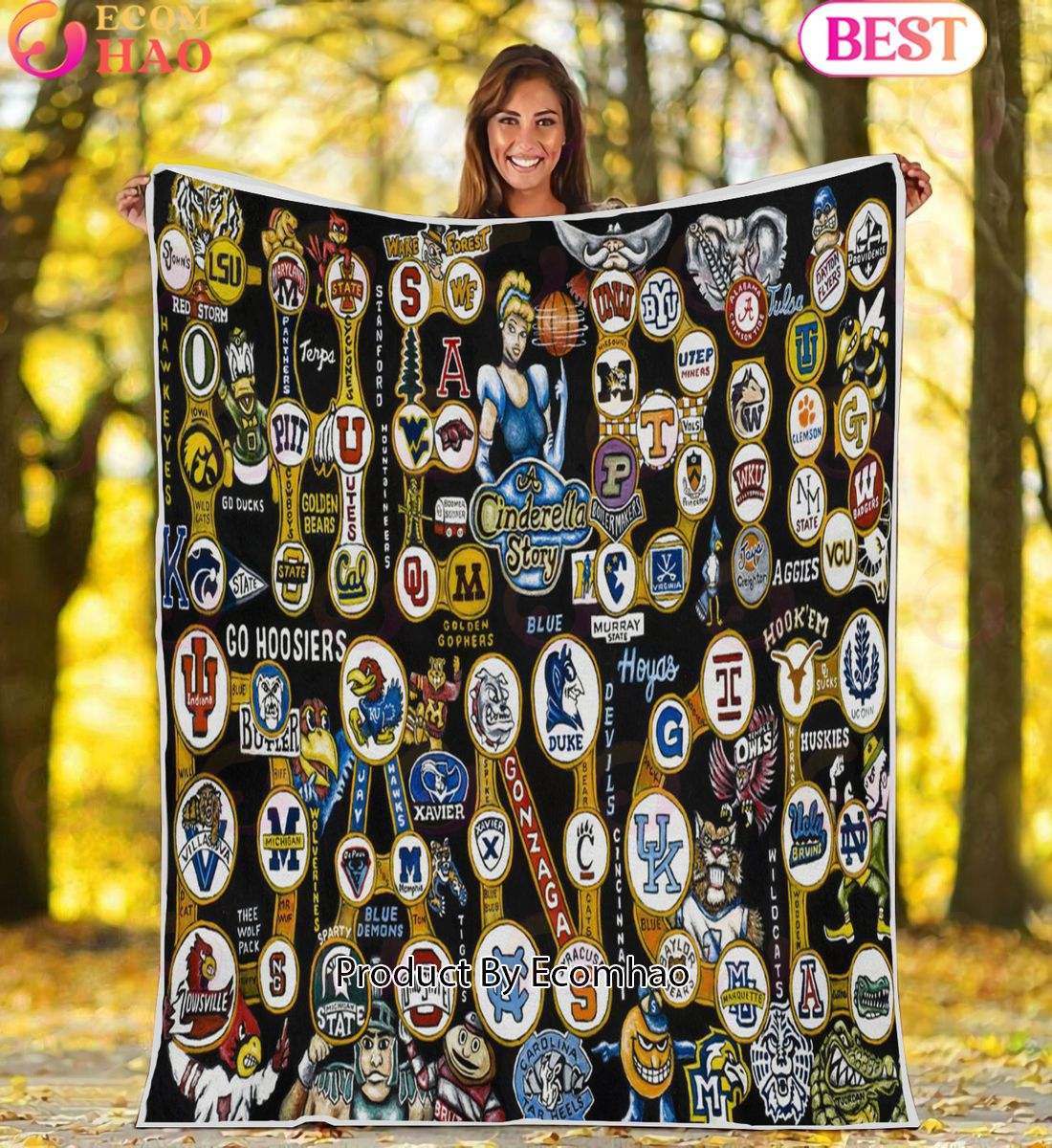 NCAA All Team Tribute, Football History Legend Blanket