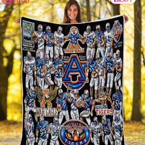 NCAA Auburn Tigers Tribute, Football History Legend Blanket