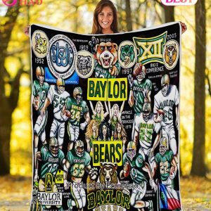 NCAA Baylor Bears Tribute, Football History Legend Blanket