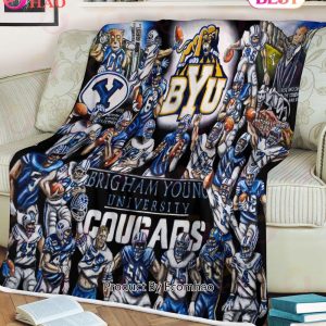 NCAA BYU Tribute, Football History Legend Blanket