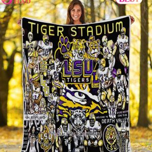 NCAA LSU Tigers Tribute, Football History Legend Blanket