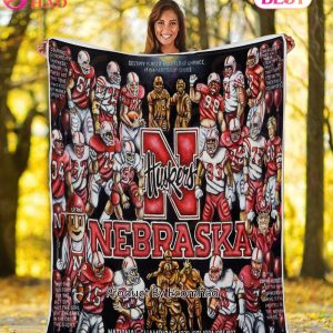 NCAA Nebraska Cornhuskers Tribute, Football History Legend Blanket