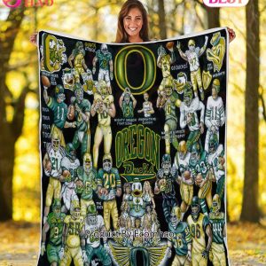 NCAA Oregon Ducks Tribute, Football History Legend Blanket