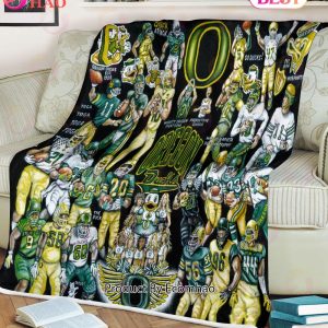 NCAA Oregon Ducks Tribute, Football History Legend Blanket
