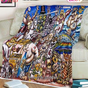 NCAA PAC 12 Beach Party Tribute, Football History Legend Blanket