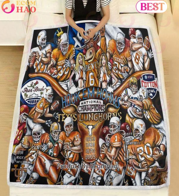 NCAA Texas Longhorns Tribute, Football History Legend Blanket