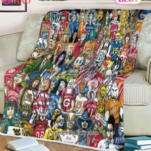 NCAA Who’s  1 Tribute, Football History Legend Blanket