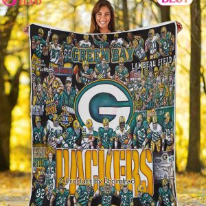 NFL Green Bay Packers Tribute, Football History Legend Blanket