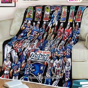 NFL New England Patriots Tribute, Football History Legend Blanket