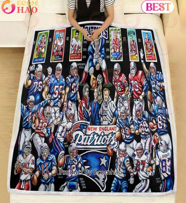 NFL New England Patriots Tribute, Football History Legend Blanket