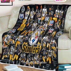NFL Pittsburgh Steelers Tribute, Football History Legend Blanket