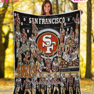 NFL San Francisco 49ers Tribute, Football History Legend Blanket