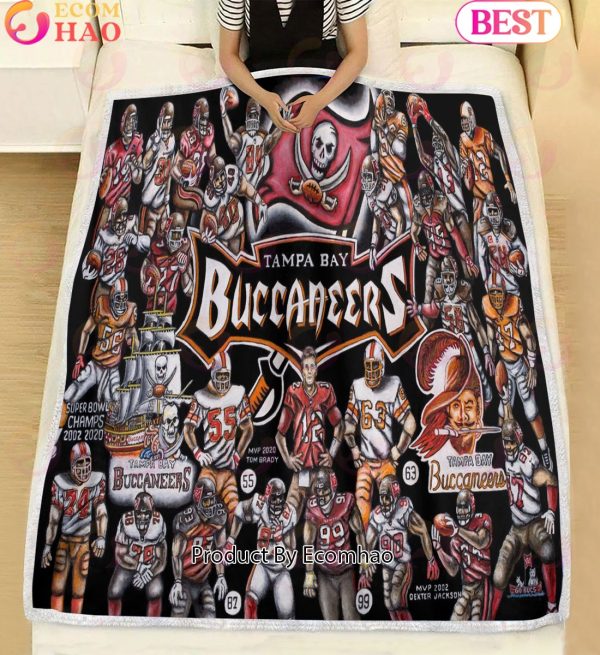 NFL Tampa Bay Buccaneers Tribute, Football History Legend Blanket