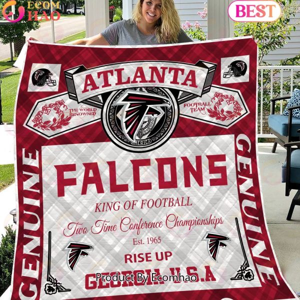 NFL Atlanta Falcons King Of Football Quilt Blanket