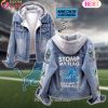 Custom Name Tinker Bell Pink Flower Pattern Designed Hooded Fleece Denim Jacket