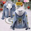 Custom Name Las Vegas Raiders – Storm My Flag Designed Fleece Hooded Denim Jacket