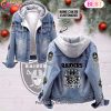 Custom Name Las Vegas Raiders – Storm My Flag Designed Fleece Hooded Denim Jacket