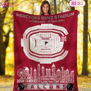 NFL Atlanta Falcons Football Legend Stadium Blanket