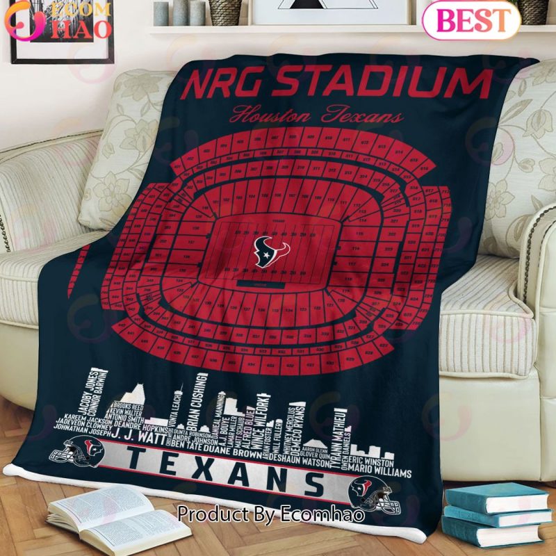 Houston Texans NFL Team Center Stripe Logo Throw 50x60 main image 0
