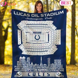 NFL Indianapolis Colts Football Legend Stadium Blanket NFL Indianapolis Colts Football Legend Stadium Blanket