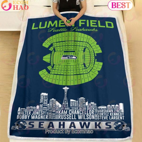 NFL Seattle seahawks Football Legend Stadium Blanket