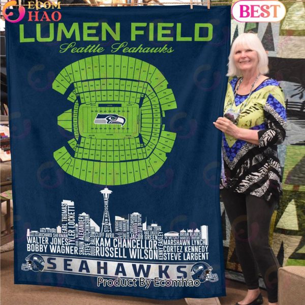 NFL Seattle seahawks Football Legend Stadium Blanket