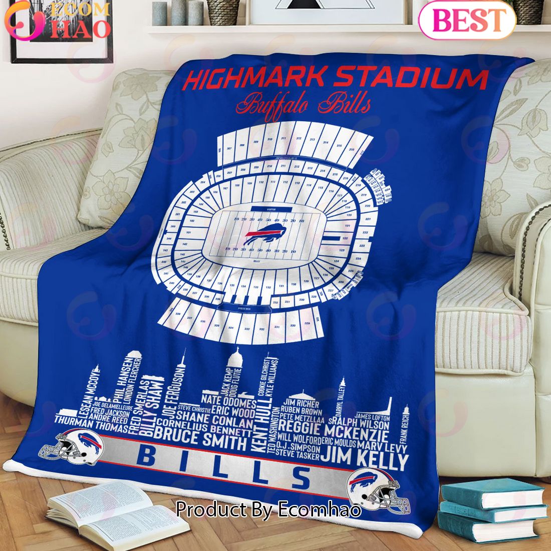 NFL Buffalo Bills Football Legend Stadium Blanket