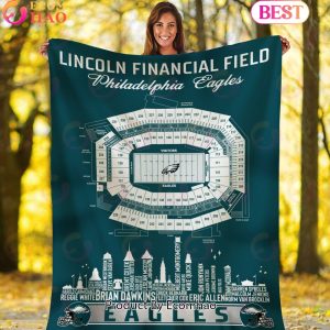 NFL Philadelphia Eagles Football Legend Stadium Blanket NFL Philadelphia Eagles Football Legend Stadium Blanket