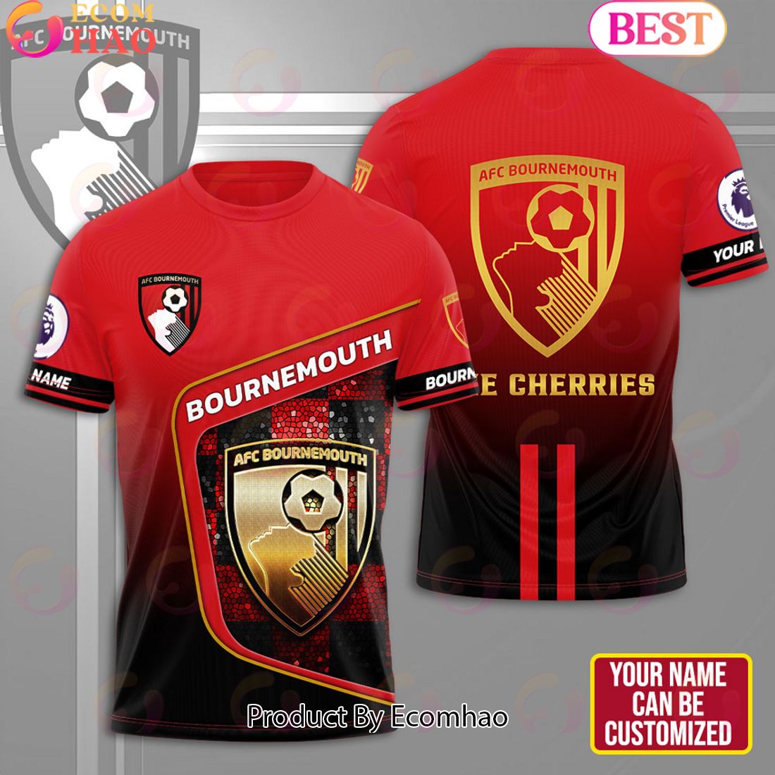 Personalized Bournemouth 3D Apparels