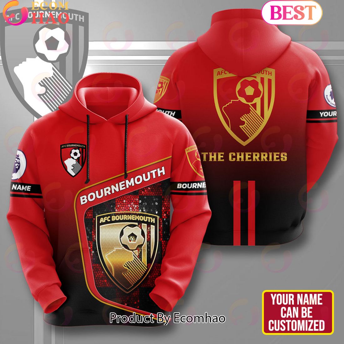 Personalized Bournemouth 3D Apparels