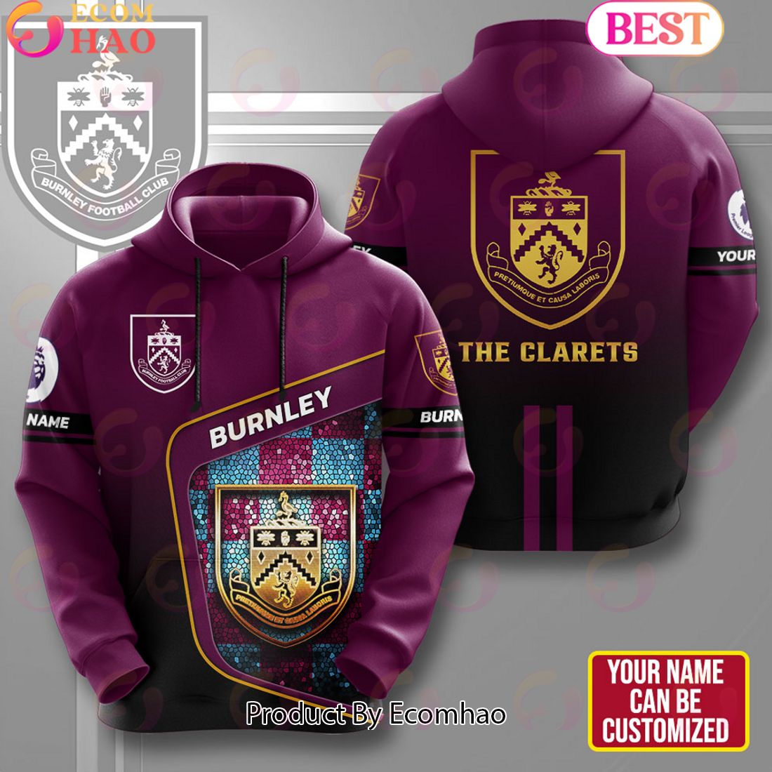 Personalized Burnley 3D Apparels