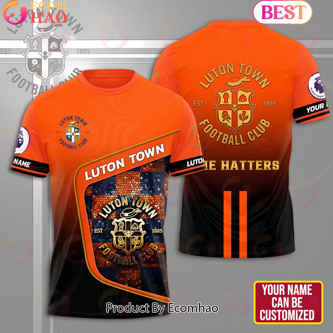 Personalized Luton Town 3D Apparels