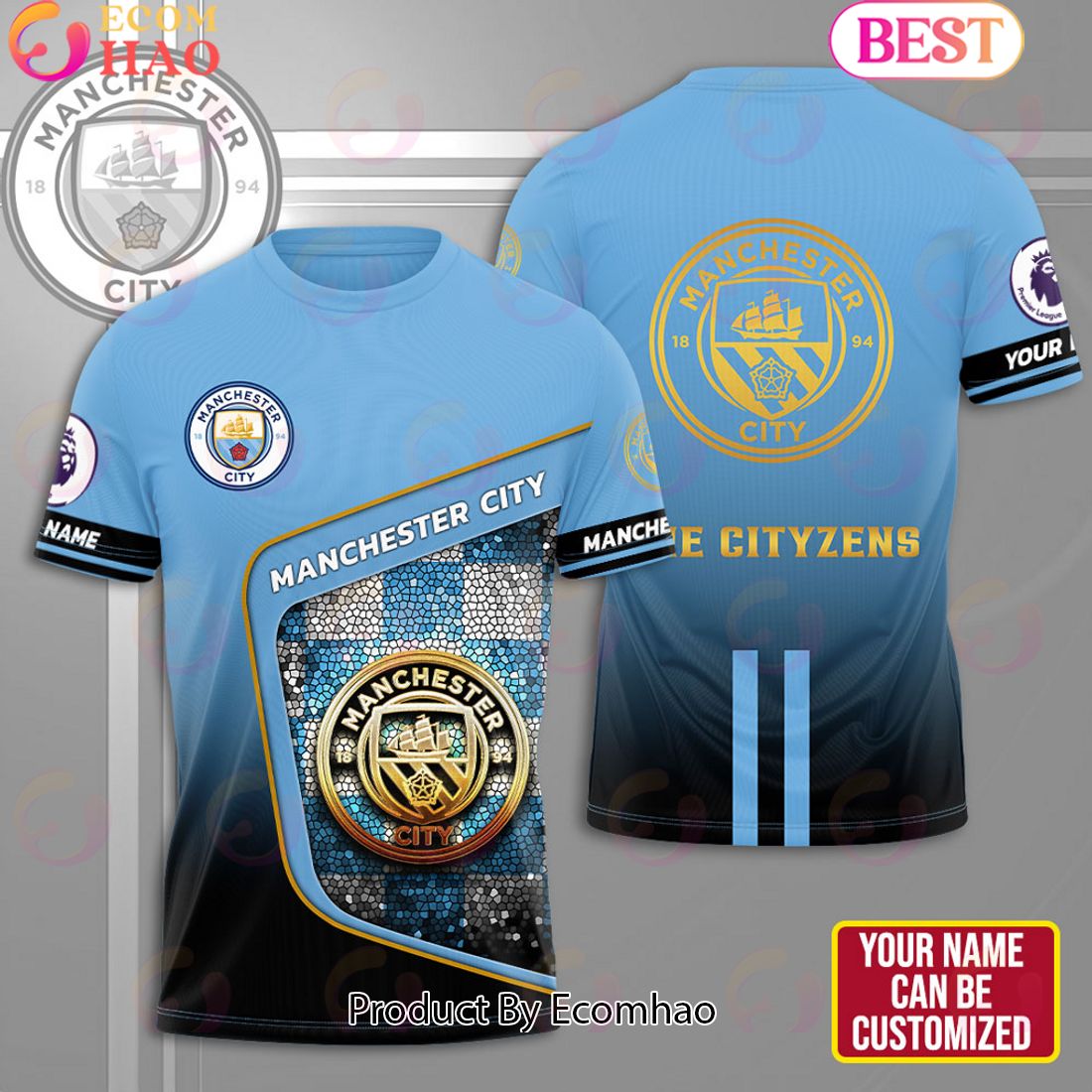 Personalized Manchester City 3D Apparels