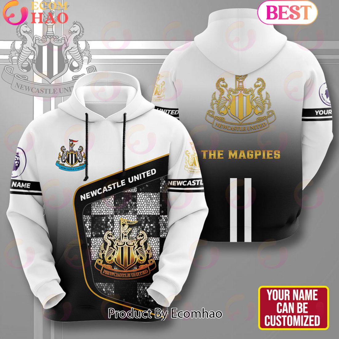 Personalized Newcastle United 3D Apparels