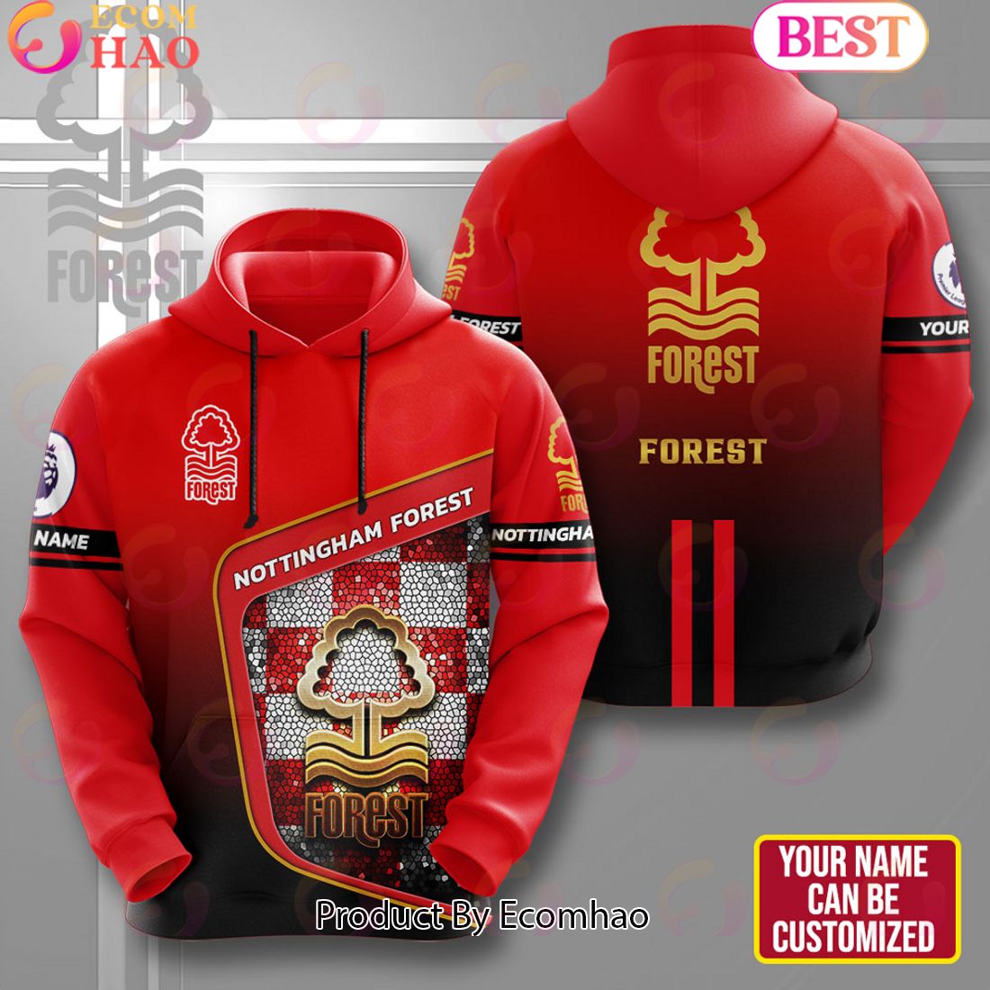 Personalized Nottingham Forest 3D Apparels