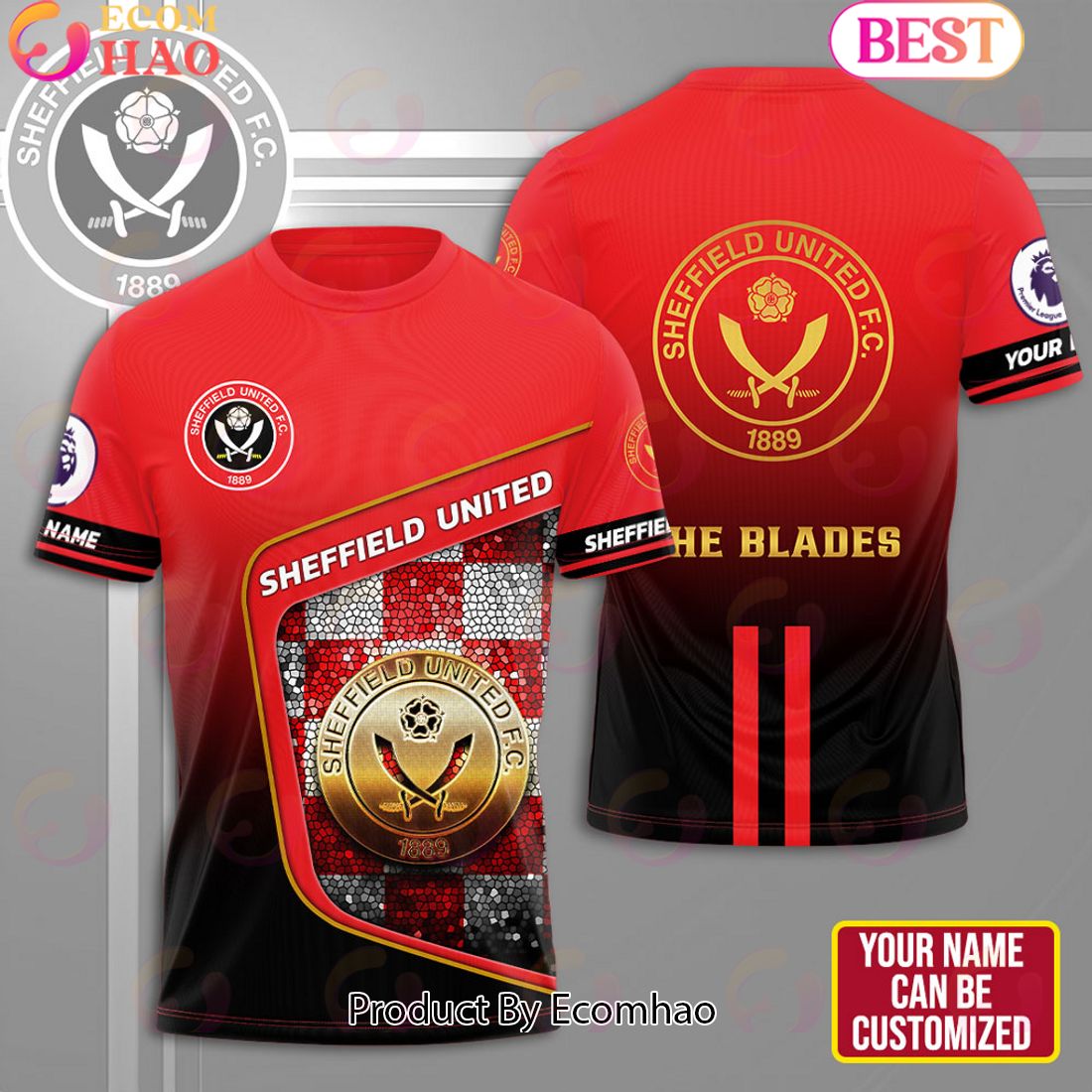 Personalized Sheffield United 3D Apparels