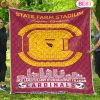Atlanta Falcons NFL Football Legend Skyline Quilt Blanket