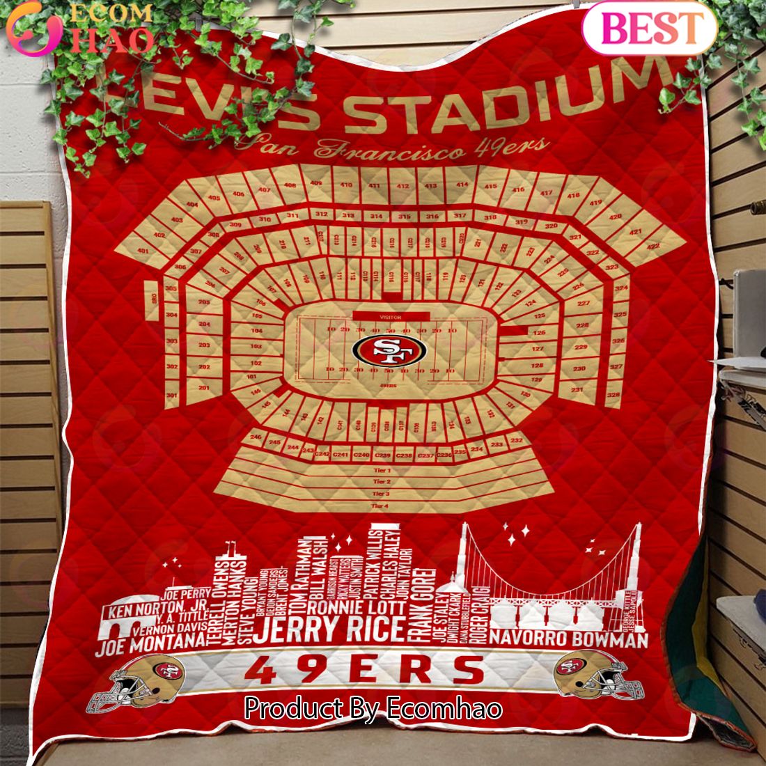 Arizona Cardinals NFL Football Legend Skyline Quilt Blanket