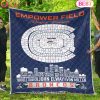 Dallas Cowboys NFL Football Legend Skyline Quilt Blanket
