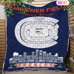 Denver Broncos NFL Football Legend Skyline Quilt Blanket Denver Broncos NFL Football Legend Skyline Quilt Blanket