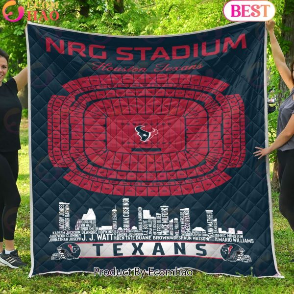 Houston Texans NFL Football Legend Skyline Quilt Blanket
