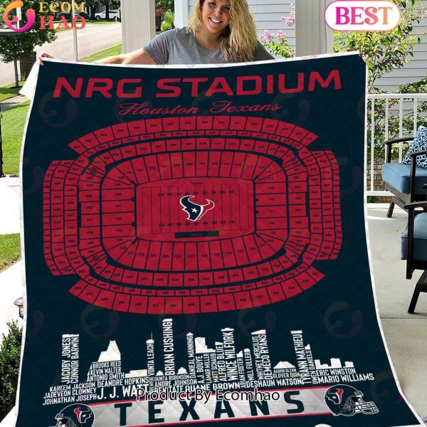 Houston Texans NFL Football Legend Skyline Quilt Blanket