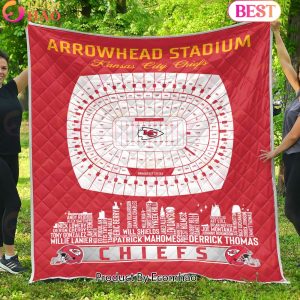 Kansas City Chiefs NFL Football Legend Skyline Quilt Blanket Kansas City Chiefs NFL Football Legend Skyline Quilt Blanket