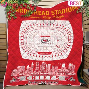Kansas City Chiefs NFL Football Legend Skyline Quilt Blanket Kansas City Chiefs NFL Football Legend Skyline Quilt Blanket