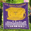 New Orleans Saints NFL Football Legend Skyline Quilt Blanket New Orleans Saints NFL Football Legend Skyline Quilt Blanket