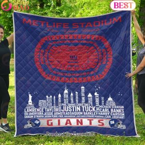 New York Giants NFL Football Legend Skyline Quilt Blanket New York Giants NFL Football Legend Skyline Quilt Blanket